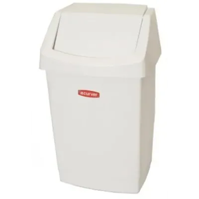 Kôš na odpad, 25 l, CURVER \"Click-It\", biela