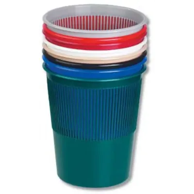 Kôš na odpad mriežkový modrý plastový