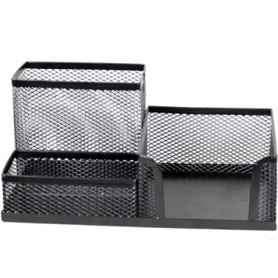 Drôtený Stolový organizér trojdielny čierny 2711