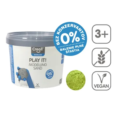 Modelovací piesok Play it CREALL 750 g žltý