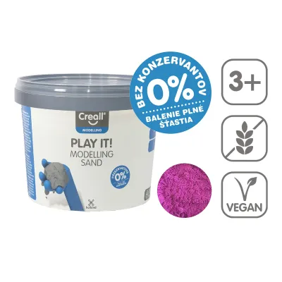 Modelovací piesok Play it CREALL 750 g fialový