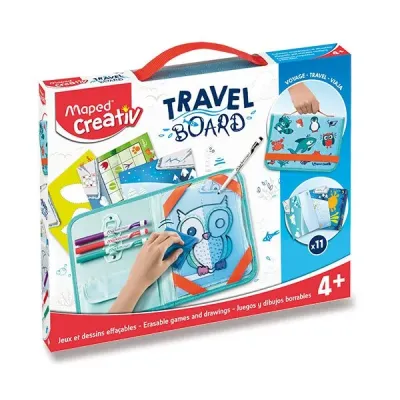 Súprava MAPED Creativ Hry a kreslenie so zvieratkami v kufríku