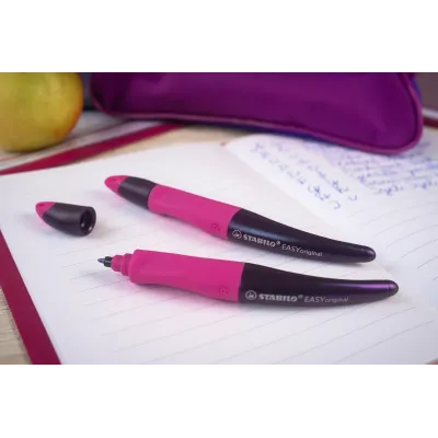 Pero atramentové STABILO EASY pravák Holograph Edition ružová