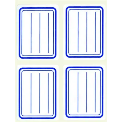 Etikety APLI na zošity linajkové modré 38x50 mm 20 ks v bal