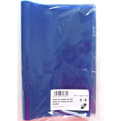 Obal na zošit PP A4/ 10ks modrý