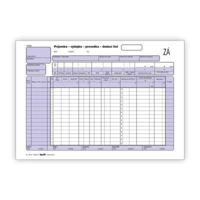 Tlačivo príjemka / výdajka / prevodka / dodací list 404040 NCR