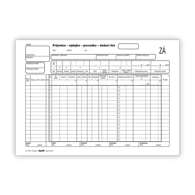 Tlačivo príjemka / výdajka / prevodka / dodací list 404040 NCR