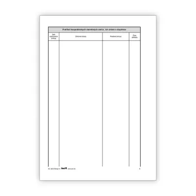 Tlačivo stavebný denník   052350