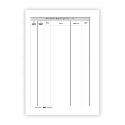 Tlačivo stavebný denník   052350