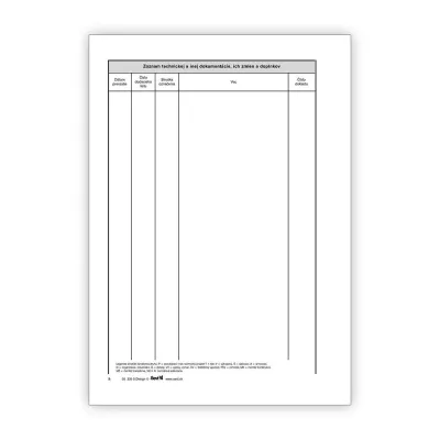 Tlačivo stavebný denník   052350