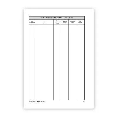 Tlačivo stavebný denník   052350