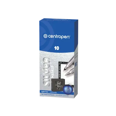 Centropen 2670 1,0 značkovač strieborný