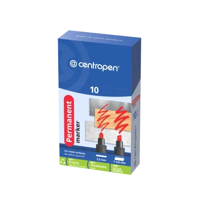 Centropen 8566 značkovač permanent 2,5 mm hnedý