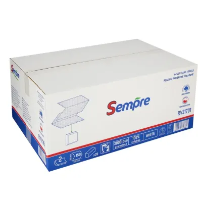 Uteráky papierové ZZ  21x23   2vrst./150 ks x 20 biele STS