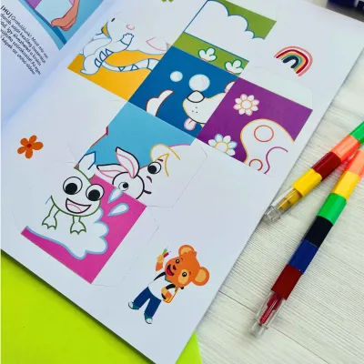 Papierové puzzle kocky - Zvieratká