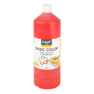 Farby temperové 500ml CREALL červená svetlá