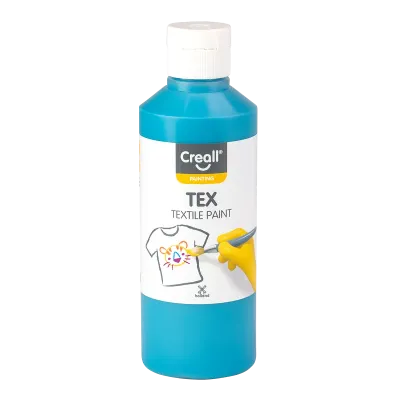 Farby na textil 250ml CREALL tyrkysová