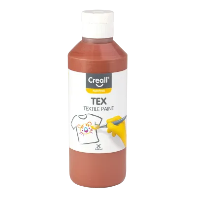Farby na textil 250ml CREALL hnedá