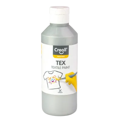 Farby na textil 250ml CREALL strieborná