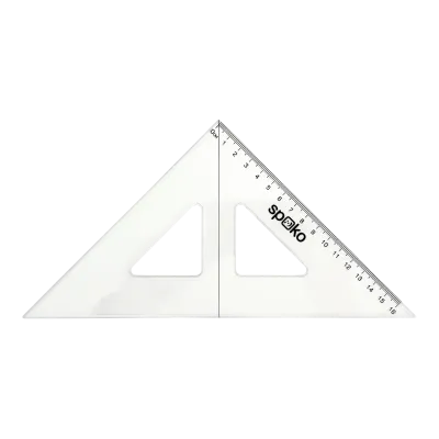 Pravítka súprava 4ks SPOKO transparentné