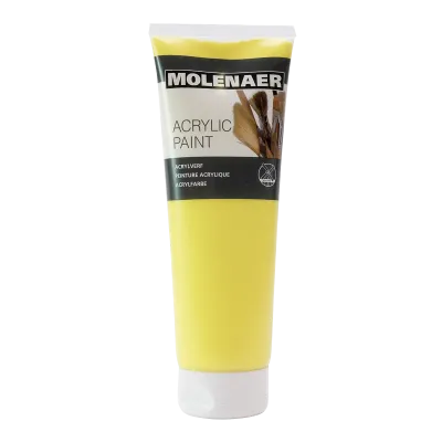 Farby akrylové Molenaer 250 ml svetlá žltá