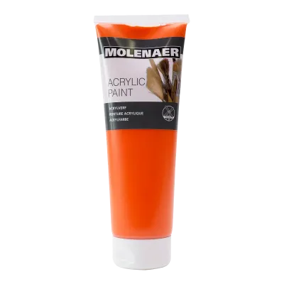 Farby akrylové Molenaer 250 ml oranžová