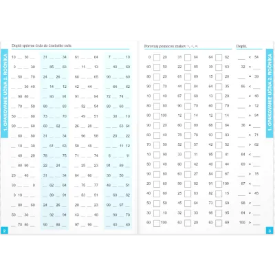 Precvičovanie počítania pre 3. ročník