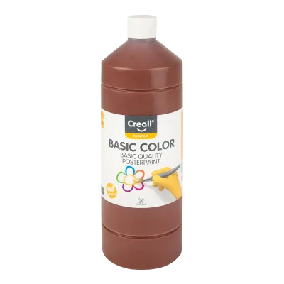 Farby temperové 500ml CREALL hnedá tmavá