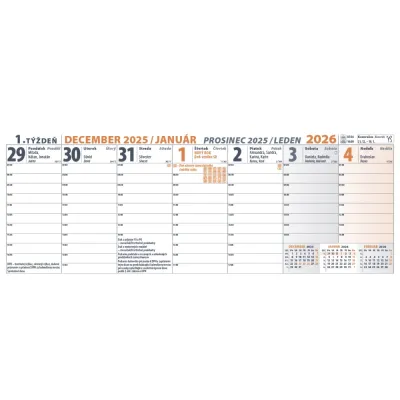 Kalendár stolový 2026 PRACOVNÝ veľký  SK-08 PRESS
