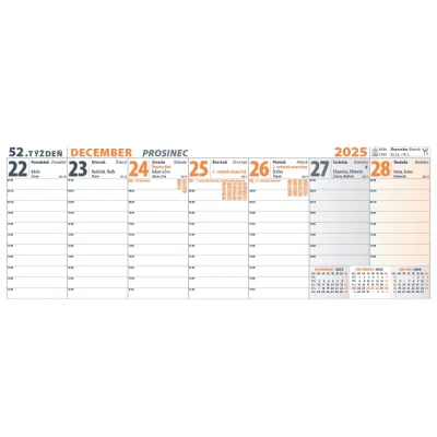 Kalendár stolový 2026 PRACOVNÝ veľký  SK-08 PRESS