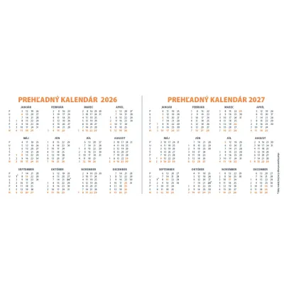 Kalendár stolový 2026 PRACOVNÝ veľký  SK-08 PRESS