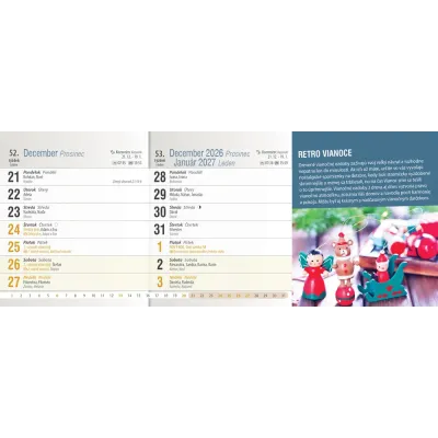 Kalendár stolový 2026 TIPY A TRIKY  SK-18  PRESS