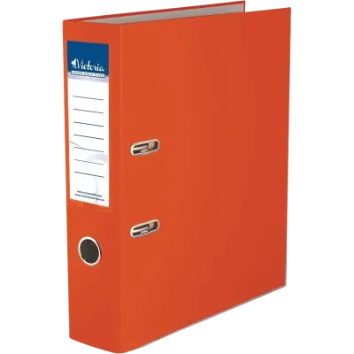 Kancelársky poradač pákový VICTORIA Basic 7,5cm oranžový