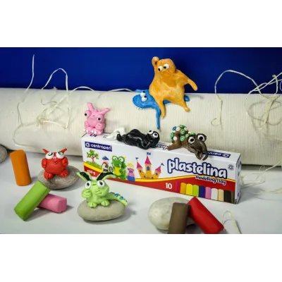 Plastelina CENTROPEN 9560/10 farebná 200g