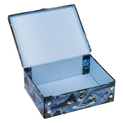 BAAGL Skladací školský kufrík Pixel Space s kovaním