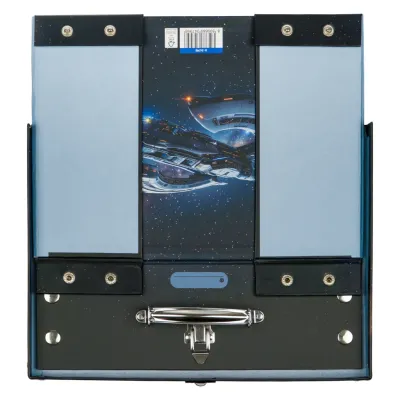 BAAGL Skladací školský kufrík Vesmírna loď s kovaním