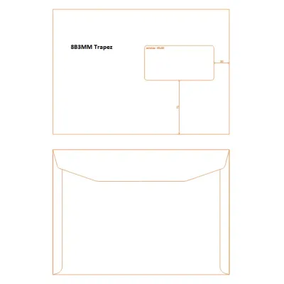 Poštové obálky C5 okienko 1T17B3MMASK pre strojné spracovanie