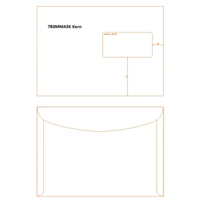 Poštové obálky C5 okienko 1T17B3MMASK pre strojné spracovanie