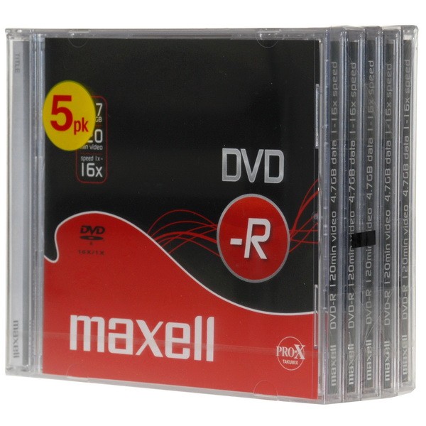 DVD-R MAXELL 4.7GB 16x slim/10ks
