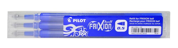 Tuha gumovacia do pera PILOT FRIXION  Ball 0,5/3ks modrá