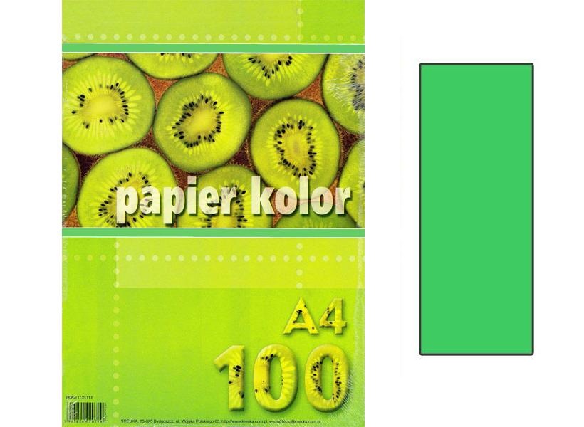 Papier farebný A4 80g  zelený sv./100ks  801190