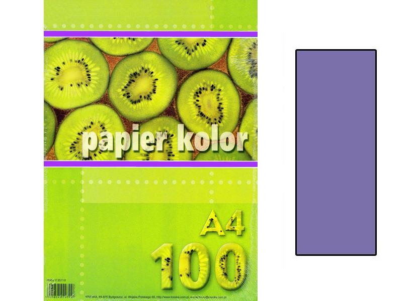 Papier farebný A4 80g  fialový/100ks  100798