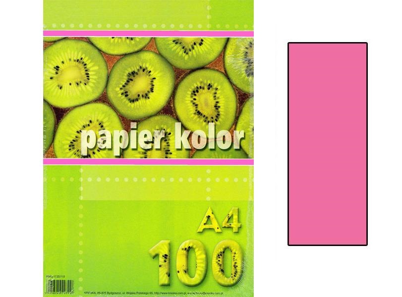 Papier farebný A4 80g  ružový/100ks  801206