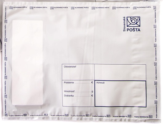 Poštové obálky A5-1A PE na cenný list