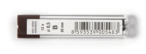 Tuha do ceruzky mechanickej 0,5mm B   4152/12ks KOH-I-NOOR