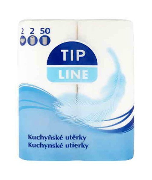 Utierky kuchynské TIP LINE 2- vrst/2ks x 50 útžkov