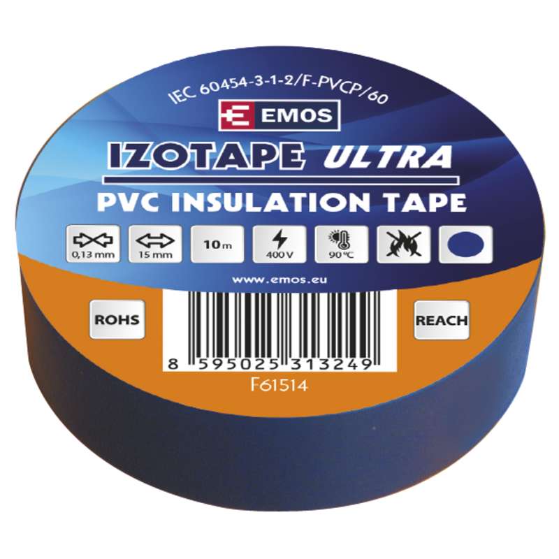 Páska izolačná PVC 15mm/10m modrá F61514