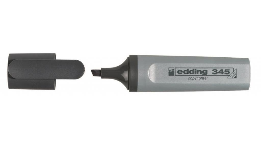 Zvýrazňovač EDDING 345 sivý - D