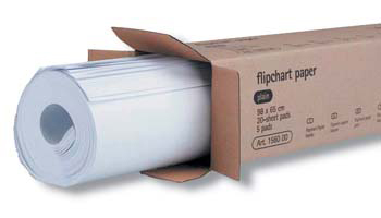 Blok Flipchart 20l , 65x98cm, čistý biely 80g/m2