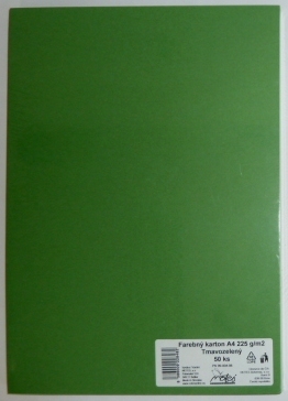 Výkresy farebné A4, 225g/50ks, zelené tmavé